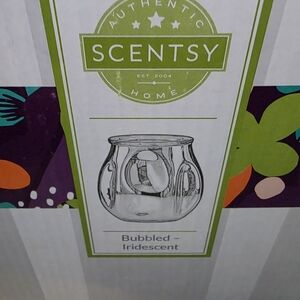 Scentsy Bubbled Iridescent Candle Holder